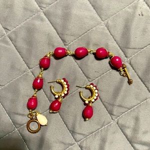 bracelet and earring set